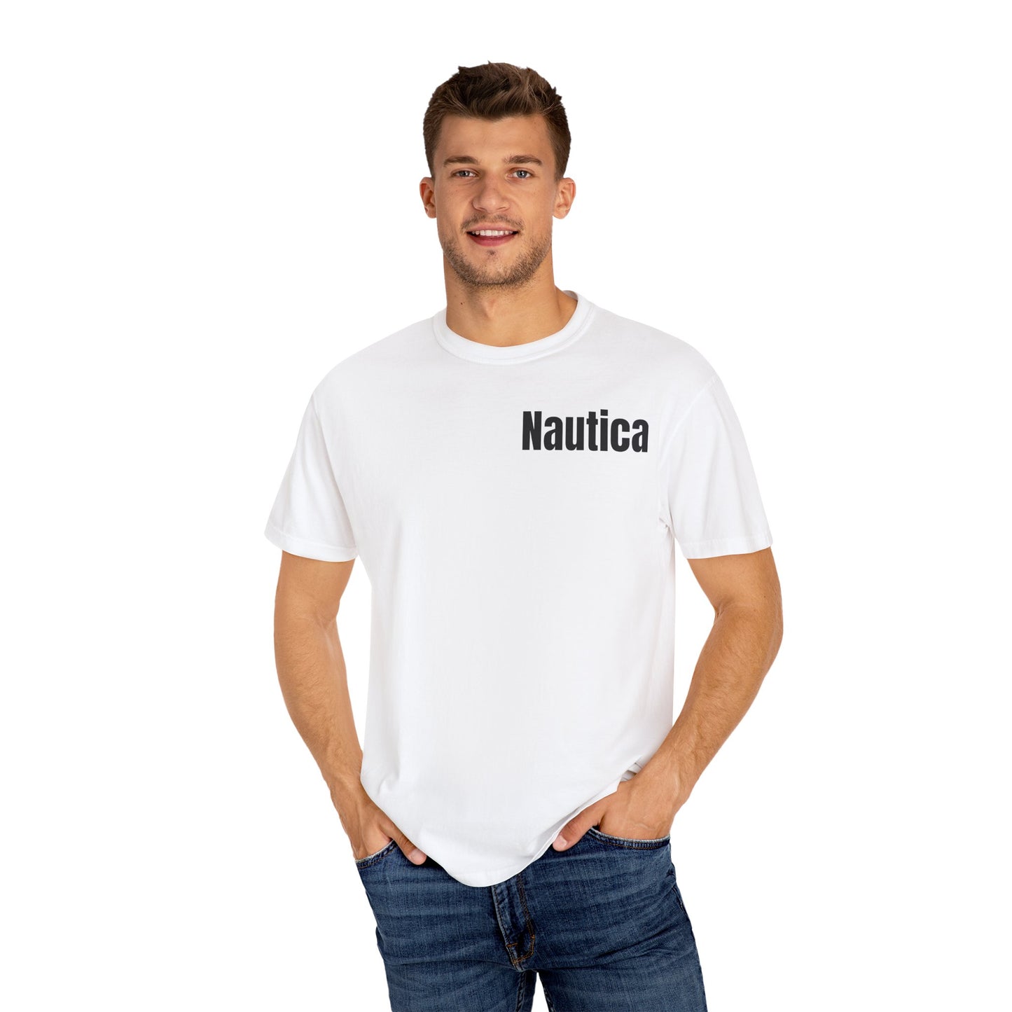 Nautica Unisex Garment-Dyed T-shirt