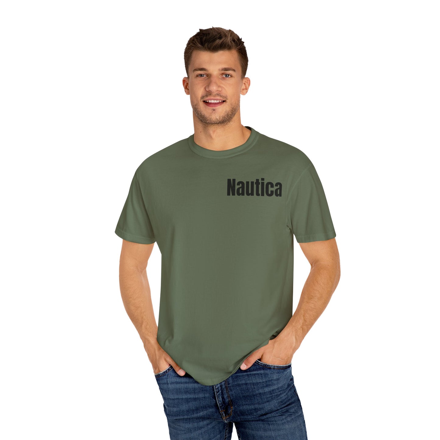 Nautica Unisex Garment-Dyed T-shirt